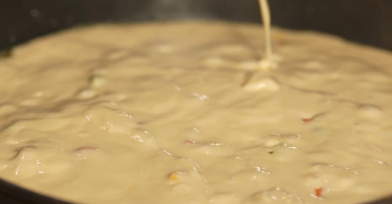 Заливной пирог с овощами