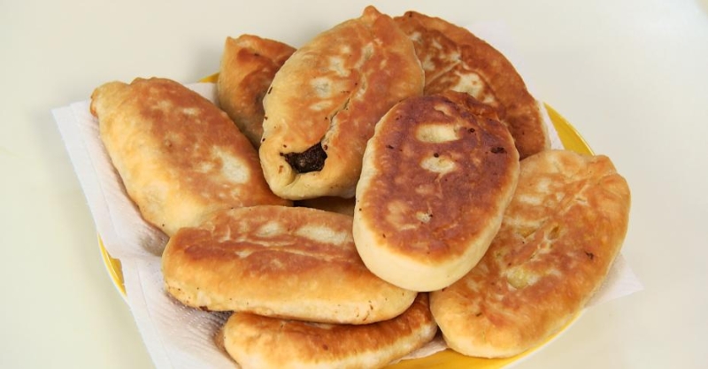 Жареные пирожки с потрохами