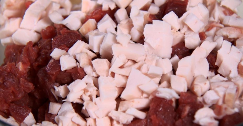 Самса с говядиной и курдюком