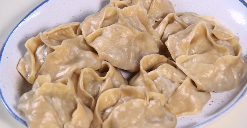 Манты с говядиной и курдюком