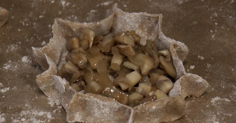 Перепечи с шампиньонами