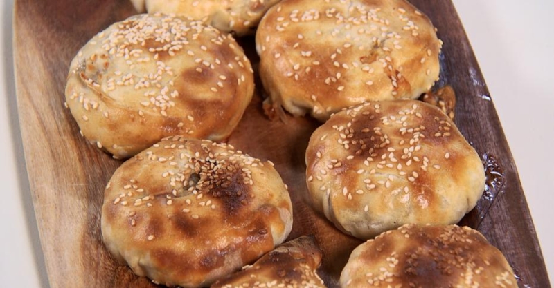 Самса с говядиной и курдюком