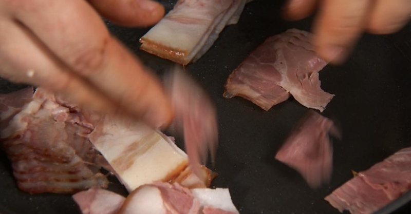 Тарт фламбе с лисичками