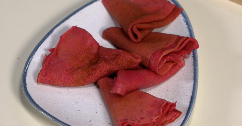 Блинчики со свекольным соком