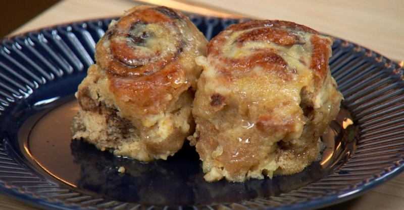 Булочки с корицей и бананом