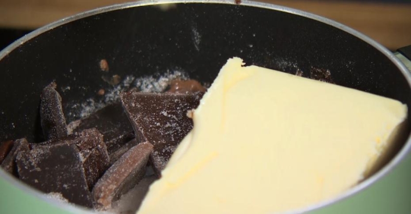 Брауни со сливочной прослойкой