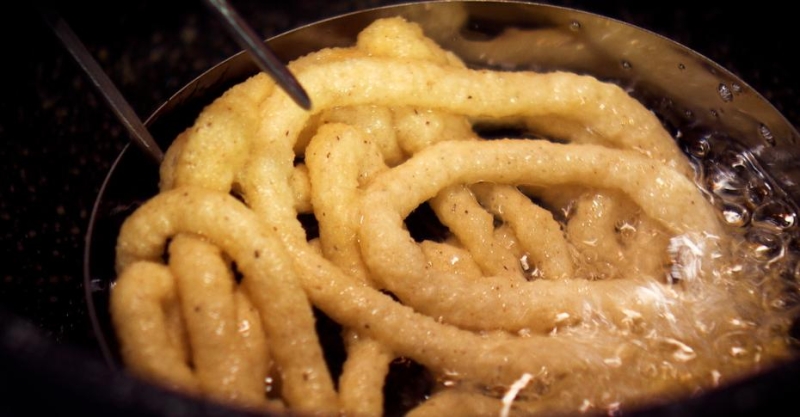 Вафли со взбитыми сливками