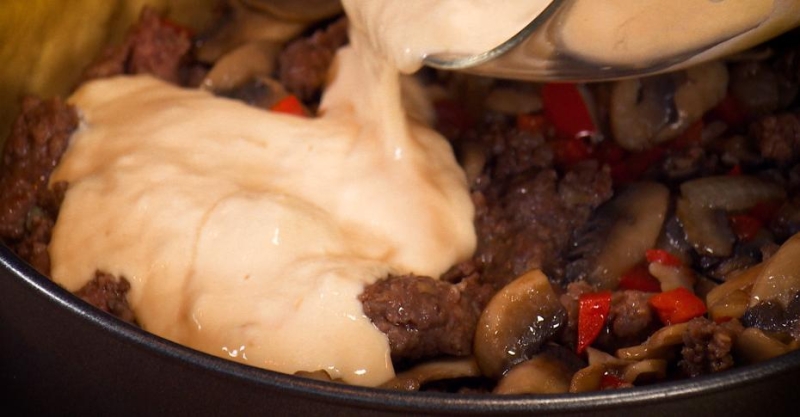 Сытный мясной пирог