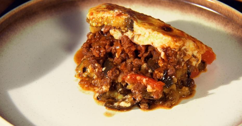 Мусака с гранатовым соком