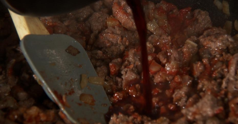 Мусака с гранатовым соком