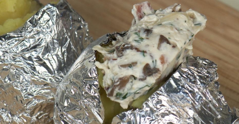 Топпинг со сливочным сыром и копчёной скумбрией