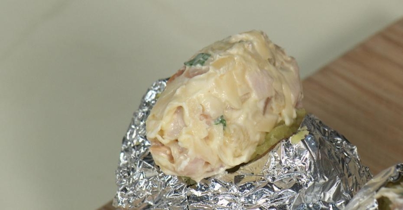 Топпинг с копчёной курицей
